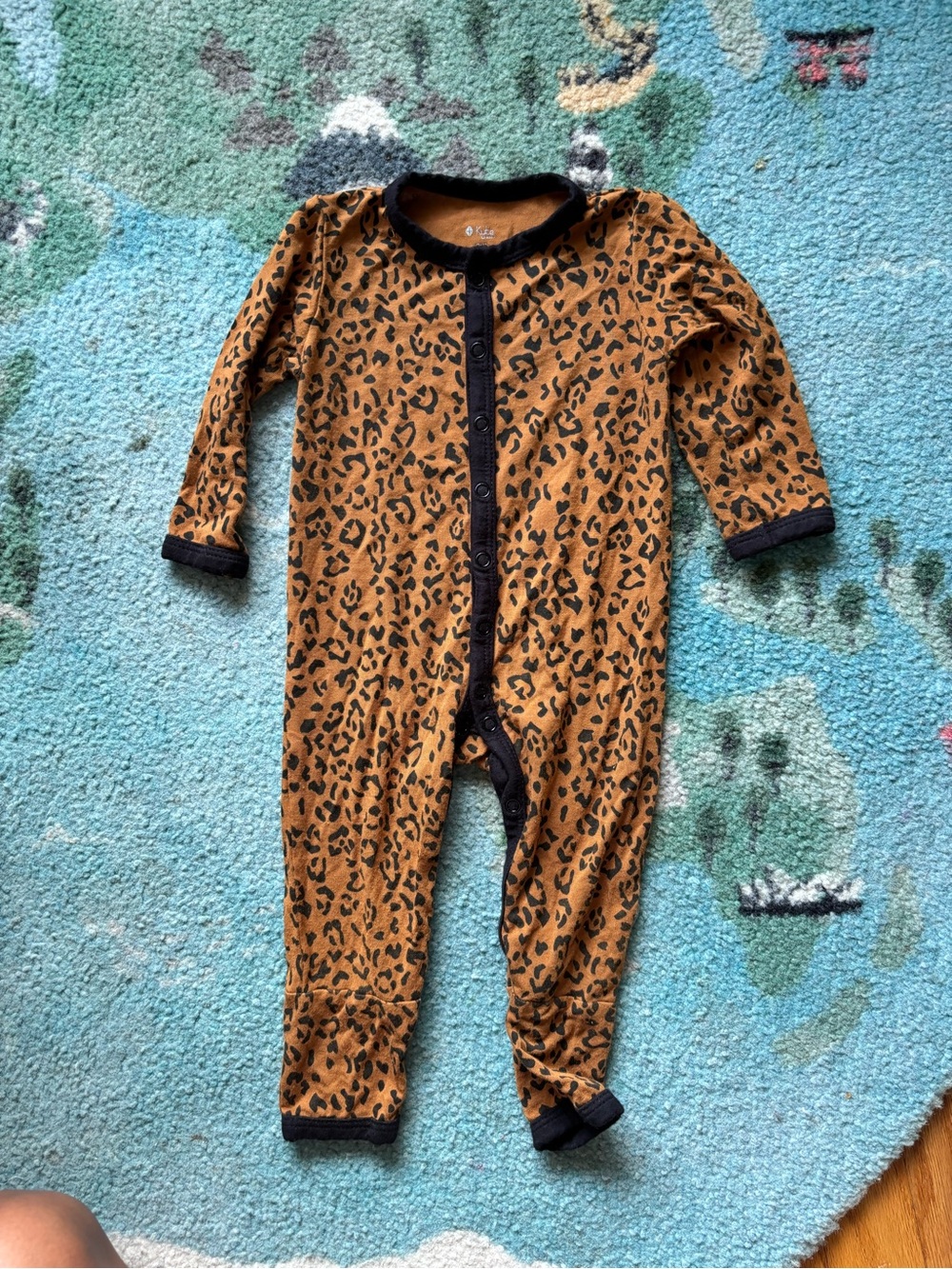 Kyte babyKids Leopard Print One-Piece in Brown